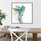 Hummingbirds II by Aimee Del Valle 22-in. W x 22-in. H. Canvas Wall Art Print Framed in Grey